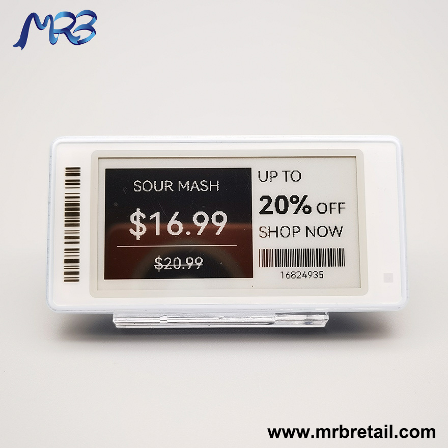 Etiqueta de preço digital de baixa temperatura de 2,66 polegadas