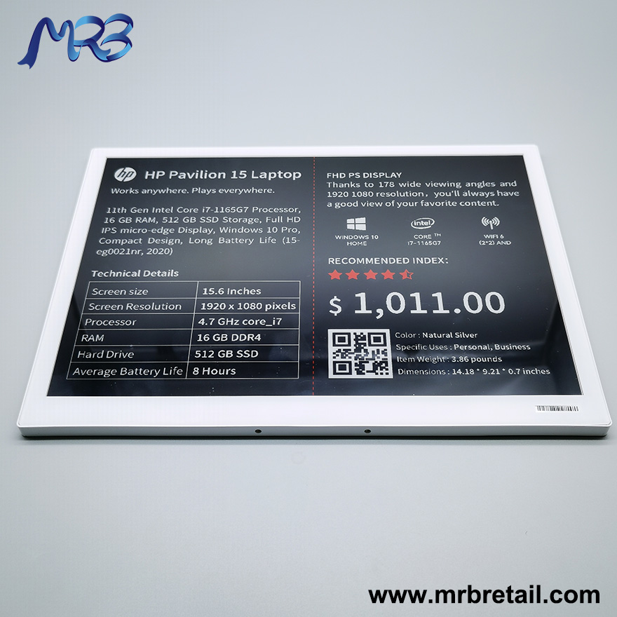 13.3 Inch Electronic Digital Price Label