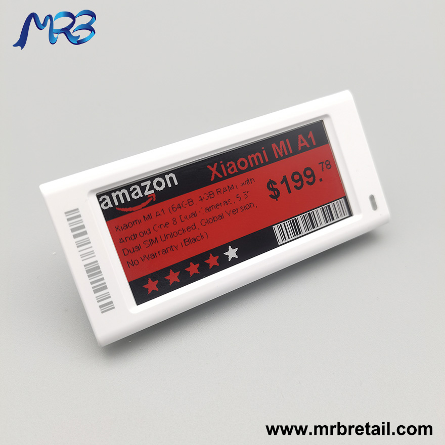 MRB 2 9 Inch Pricer Smart ESL Tag mrb-2-9-inch-pricer-smart-esl-tag