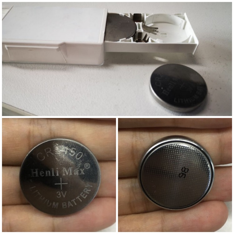 CR2450 button battery for 433MHz ESL
