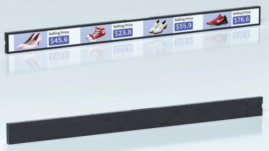 Dynamic Strip Shelf Display LCD Screen