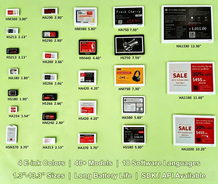 E-paper Digital Price Tag for Smart Retail