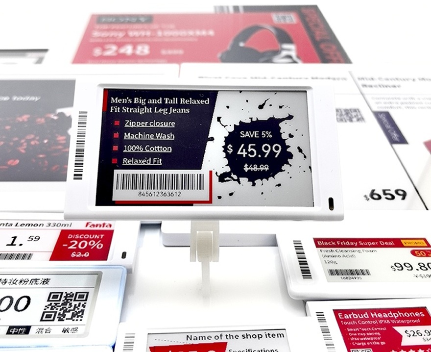 E-paper Display Price Tag for Supermarket Shelves