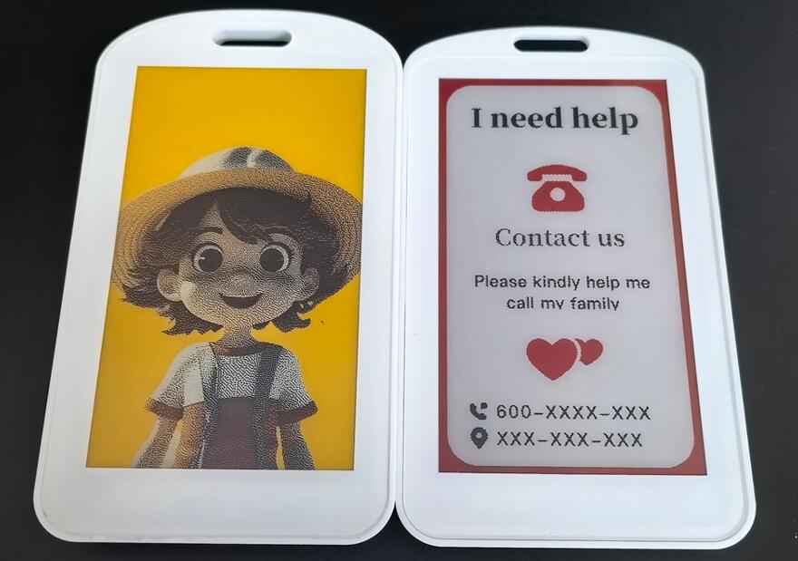 E-paper name badge