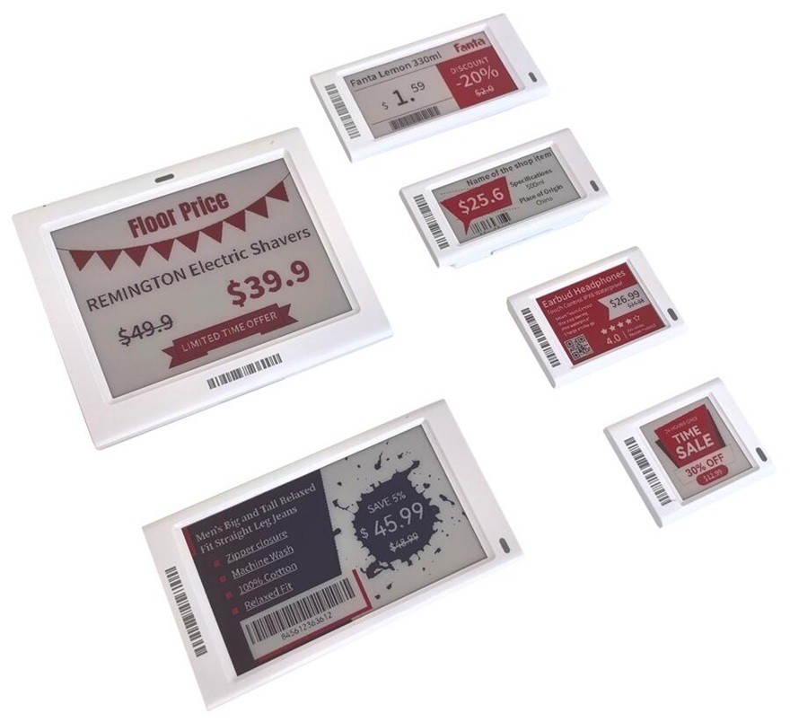 ESL retail shelf edge labels