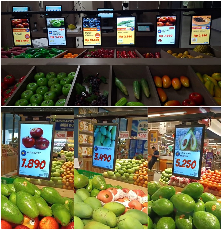 digital shelf LCD display