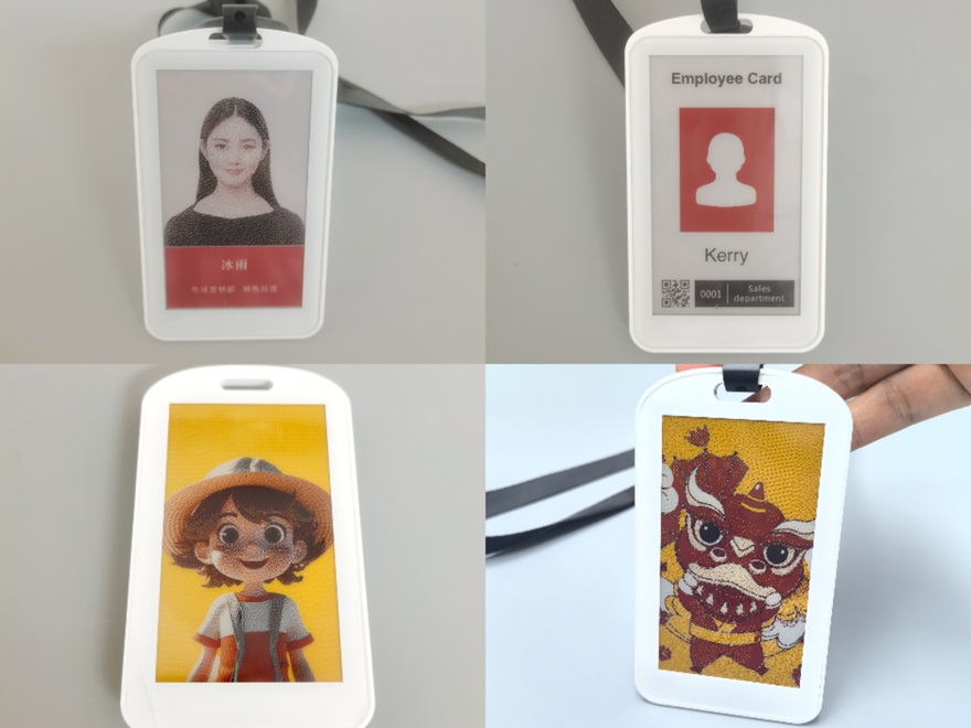 electronic name display badge