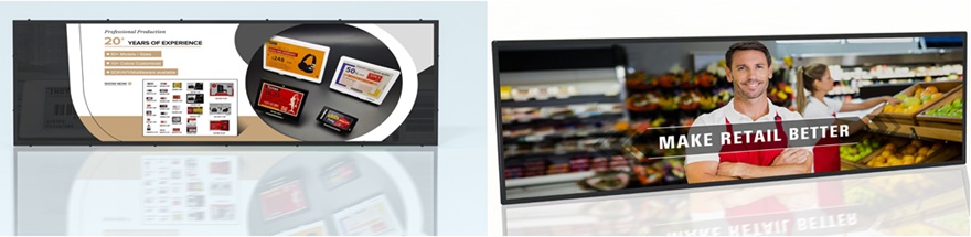 retail LCD shelf edge display panel
