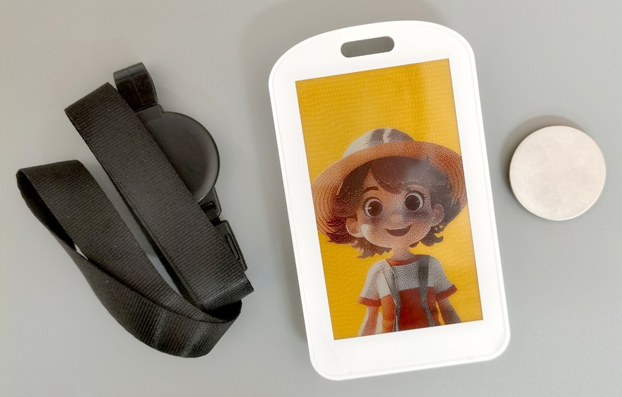 smart NFC E-ink work badge